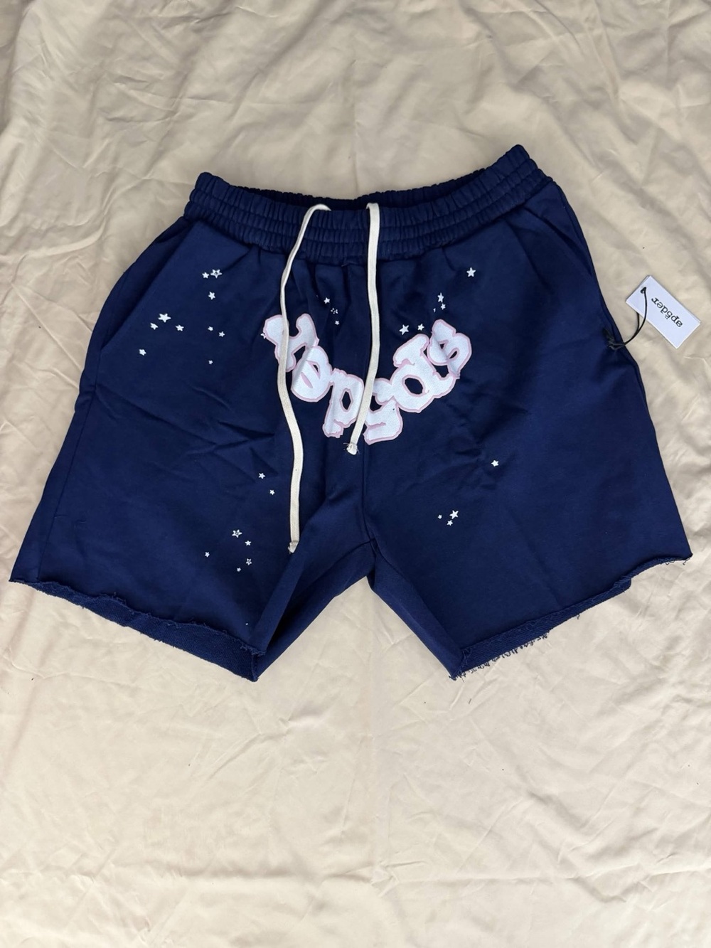 Navy SP5DER Shorts- size small